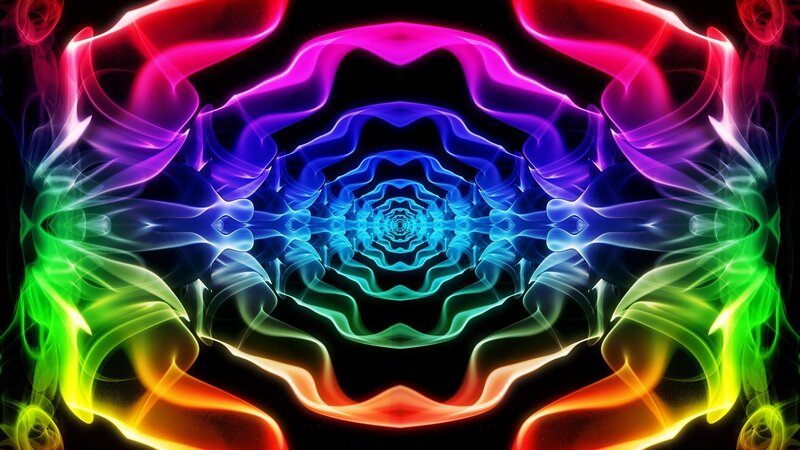 Colorful Light Tunnel — Purple
