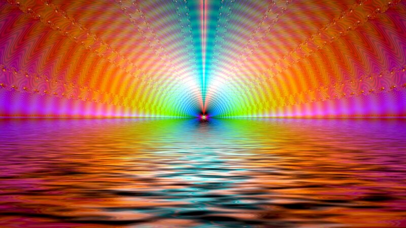 Colorful Light Tunnel — Rainbow