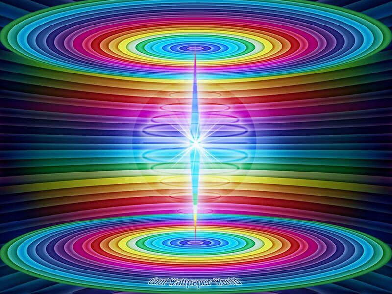 Colorful Light Vortex — Blue