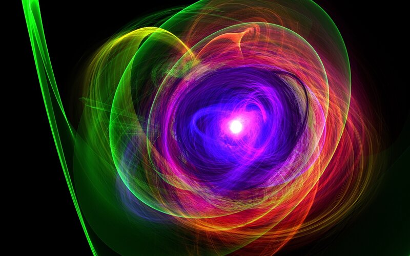 Colorful Light Vortex — Purple