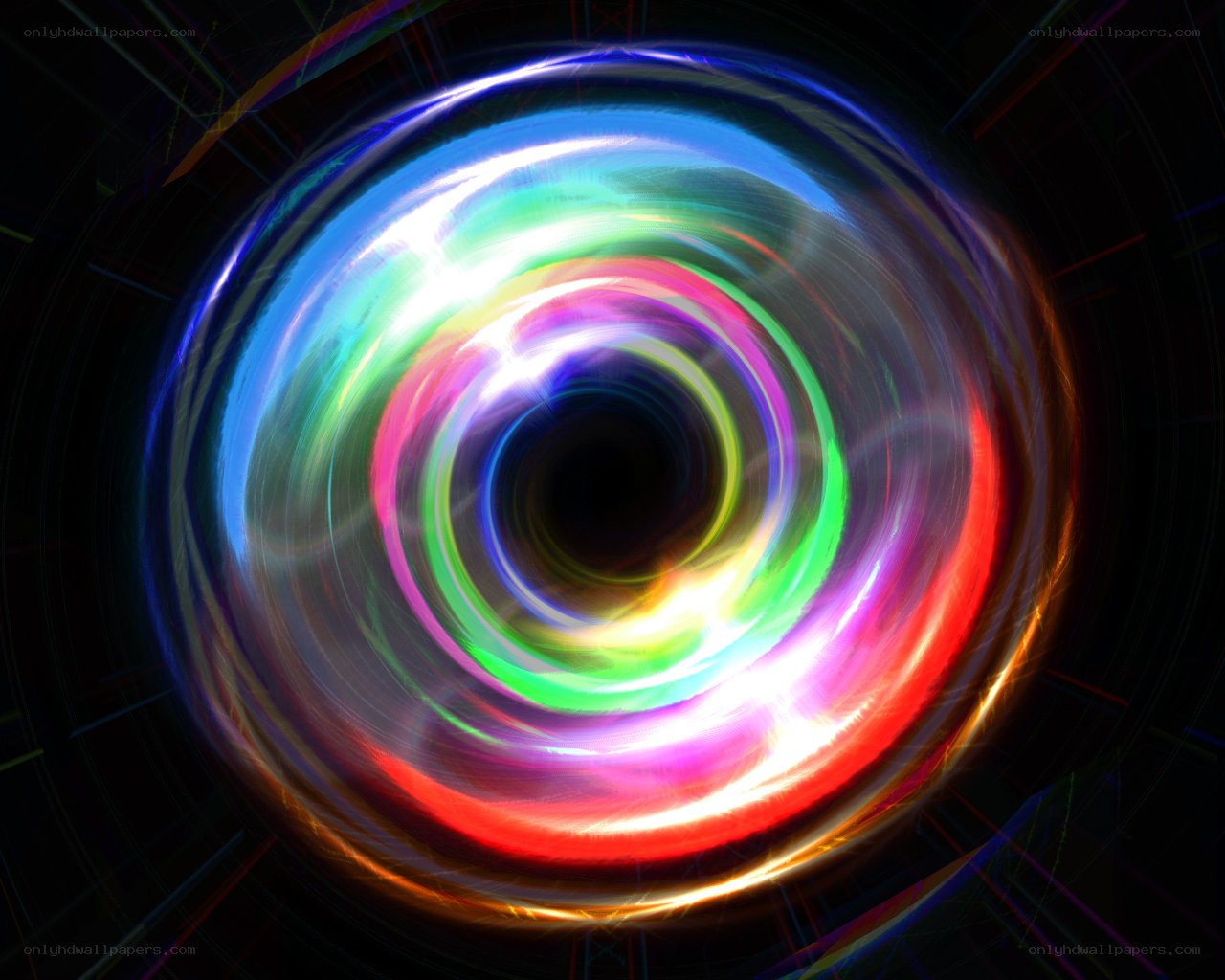 Colorful light vortex
