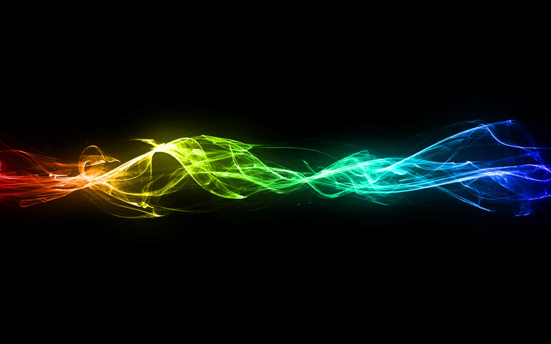 colorful light wave