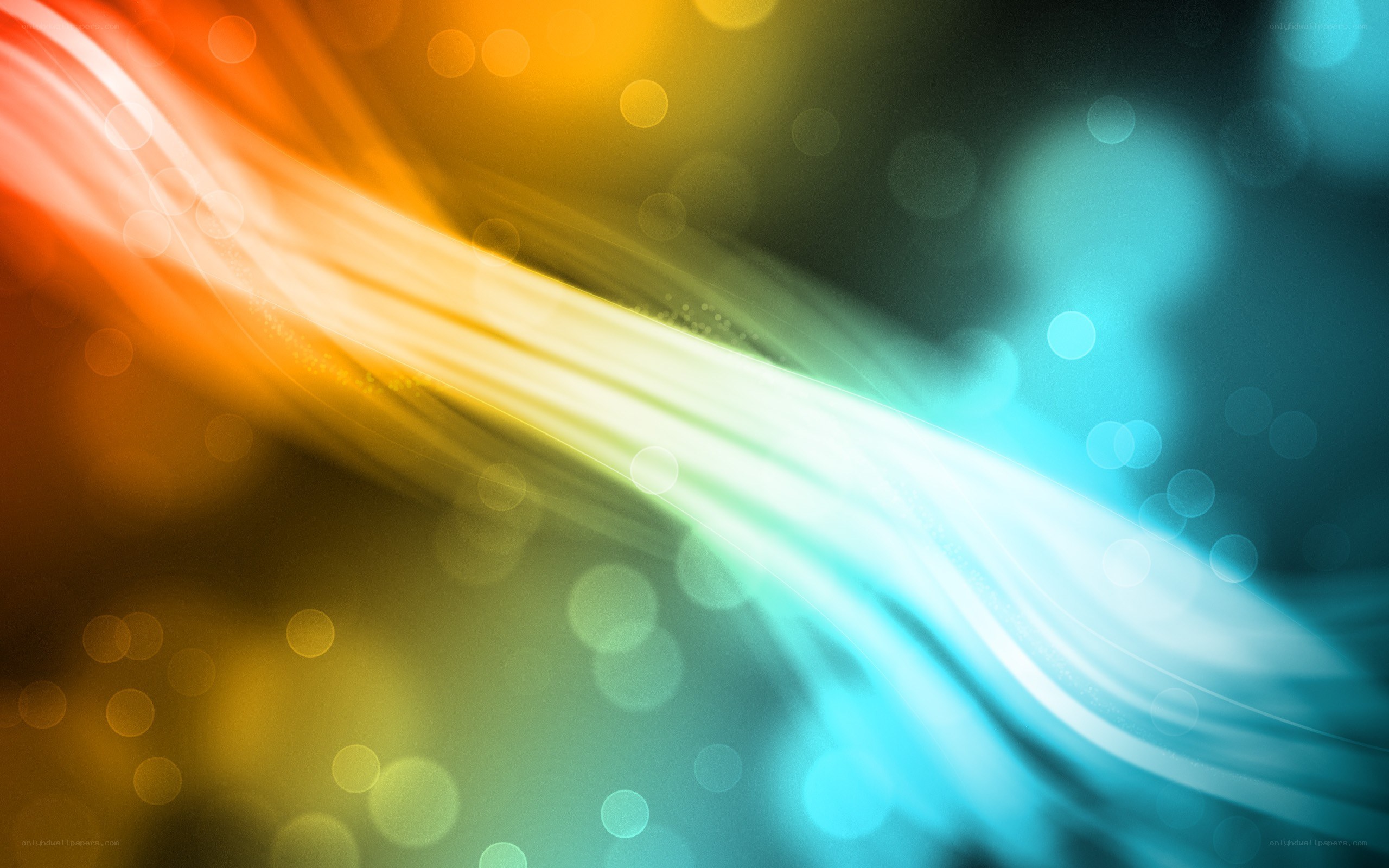 Colorful light wave abstract