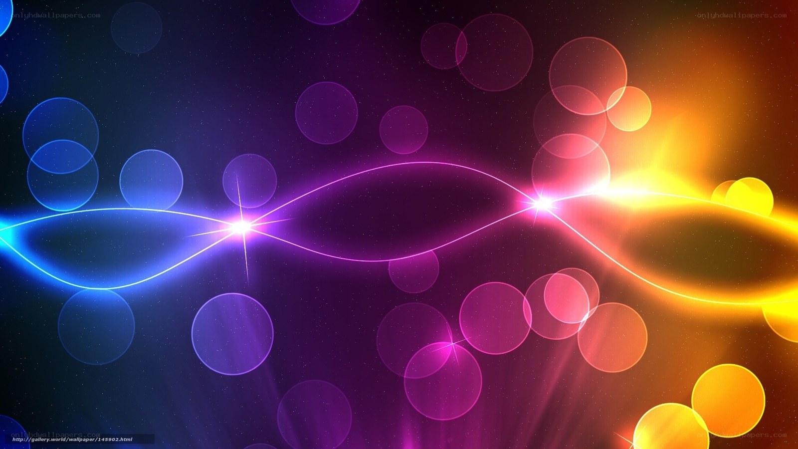 Colorful light wave abstract