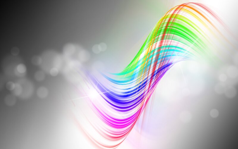 Colorful light wave animation