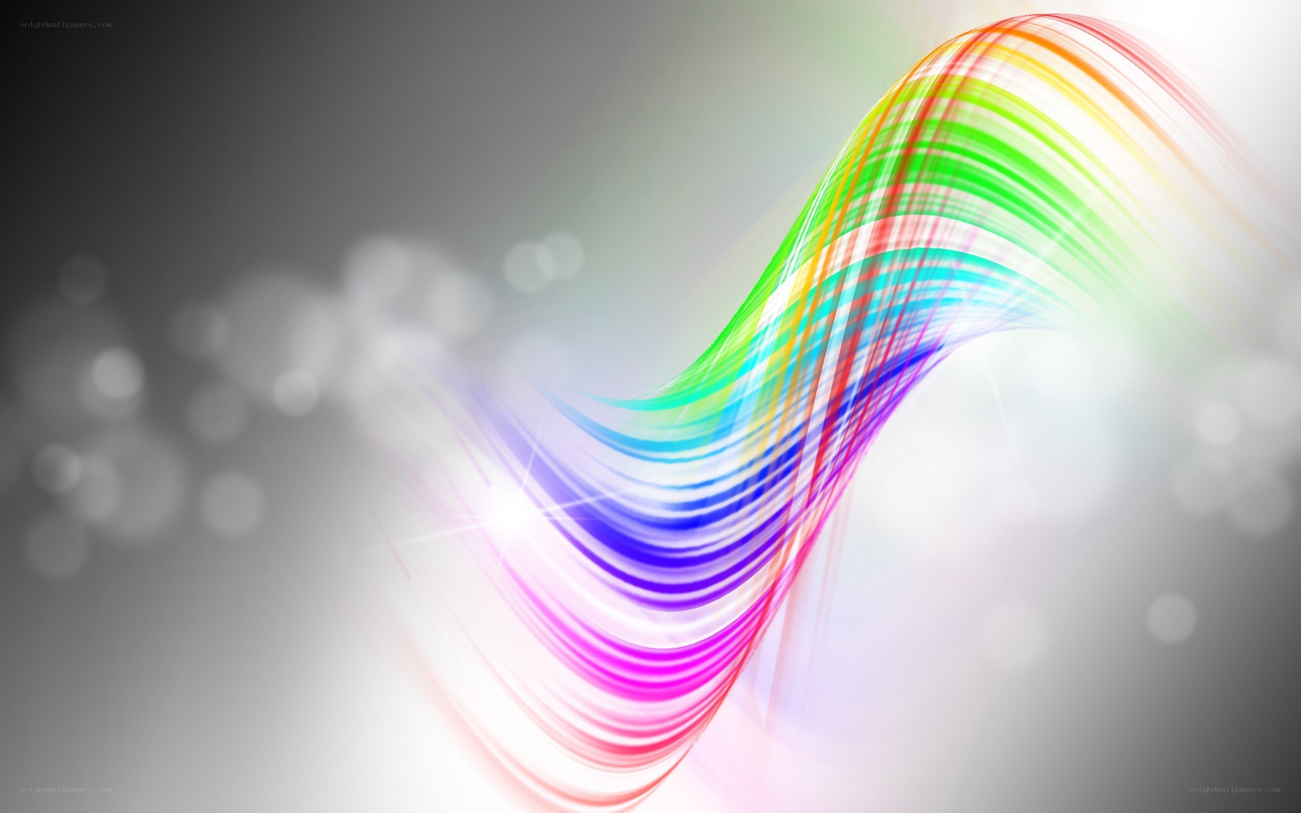 Colorful light wave animation