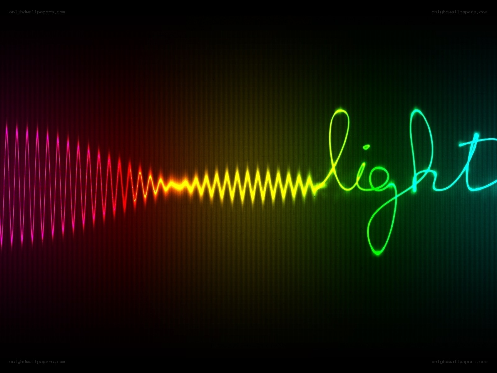 Colorful light wave animation