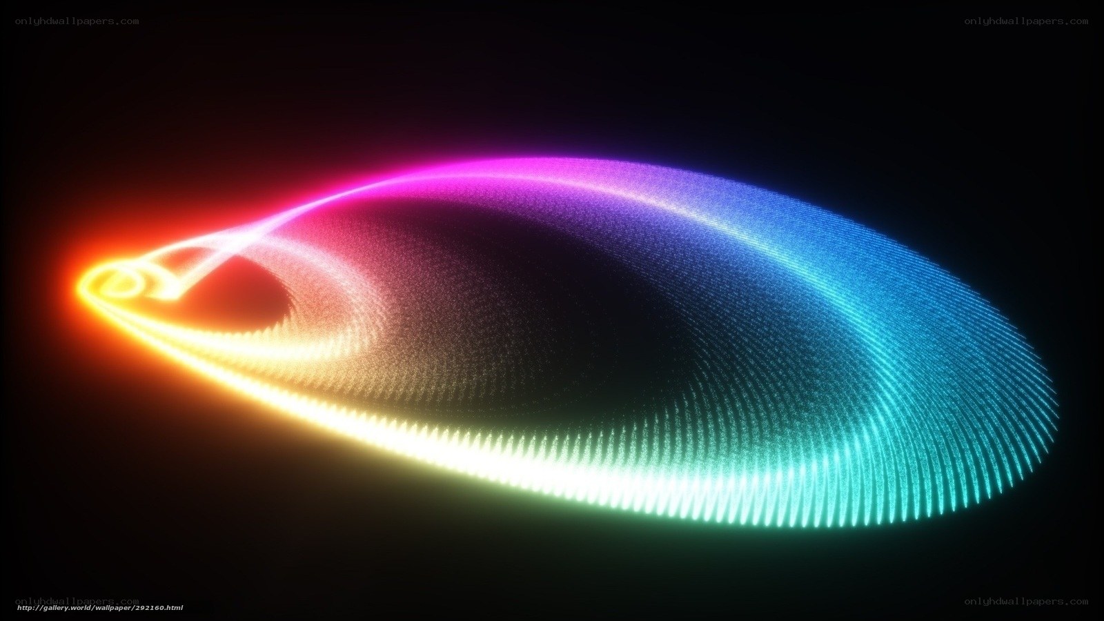 Colorful light wave animation