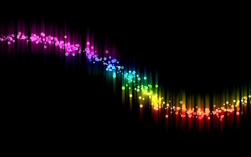 Colorful light wave animation