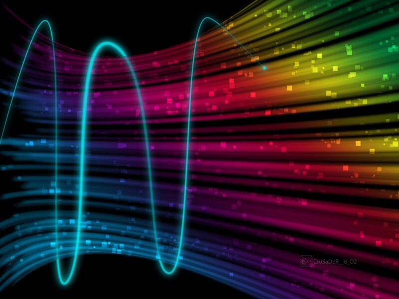 colorful light wave background