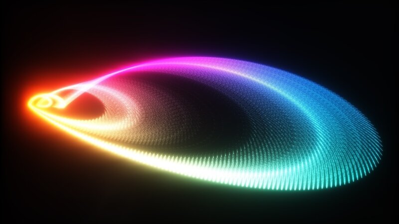 Colorful Light Wave — Purple, Dynamic