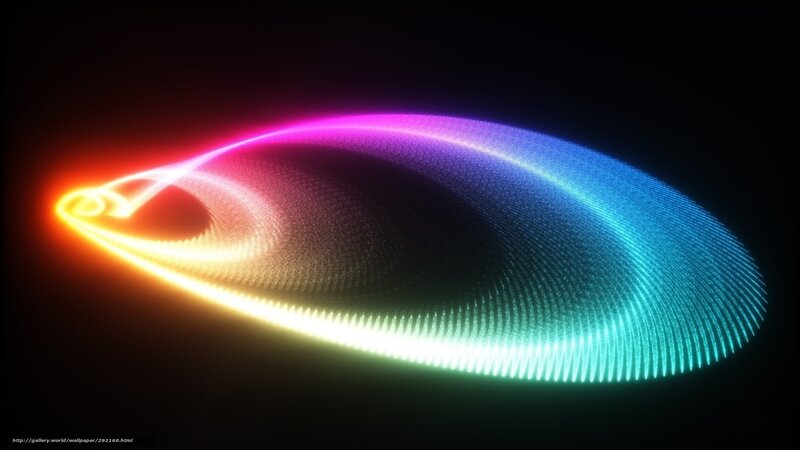 Colorful Light Wave — Red