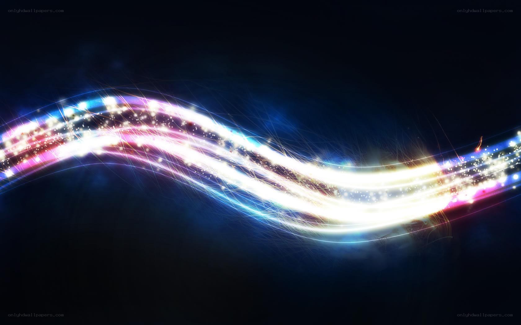 colorful light wave
