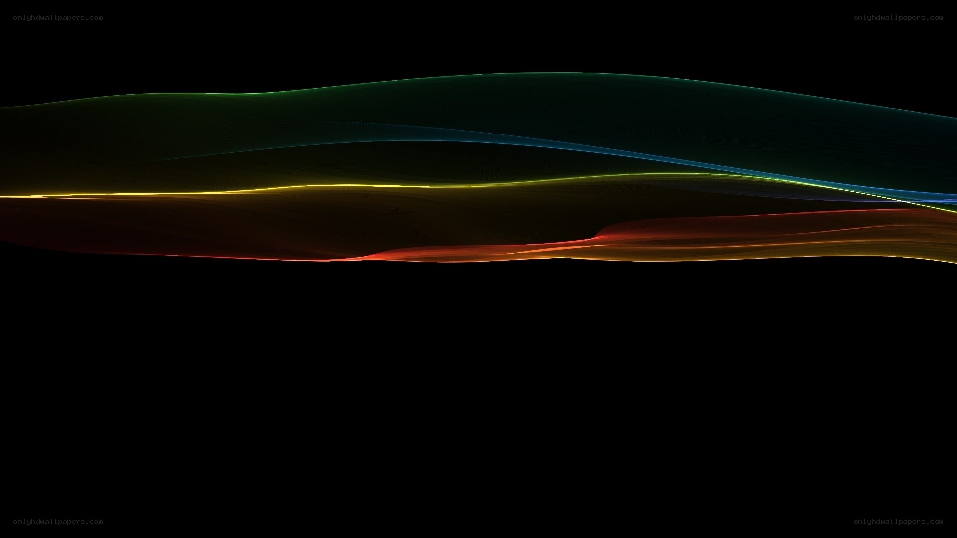 Colorful light waves