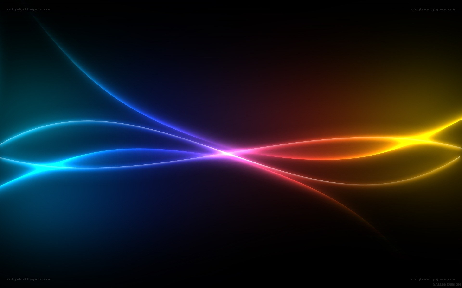 Colorful light waves