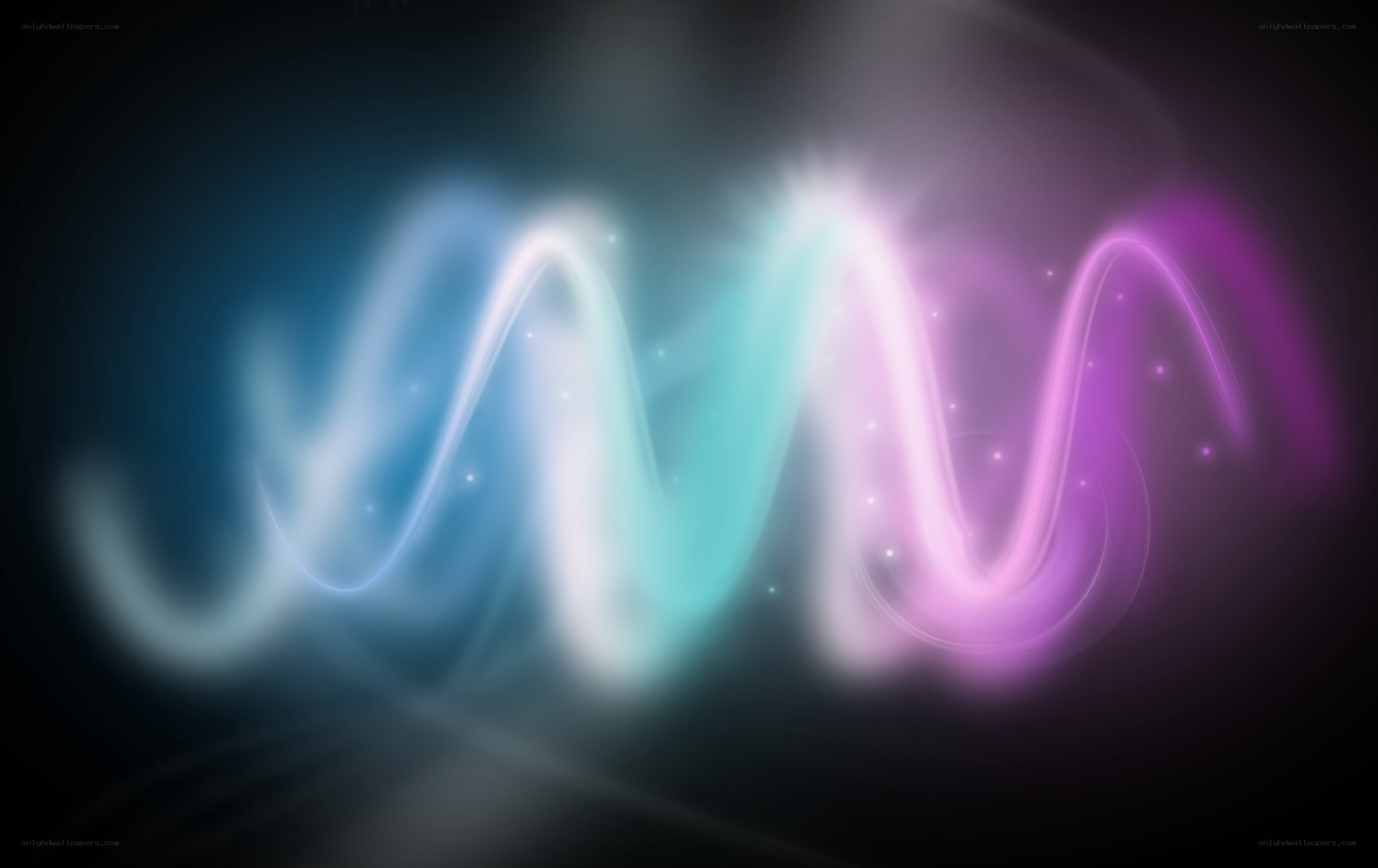 colorful light waves