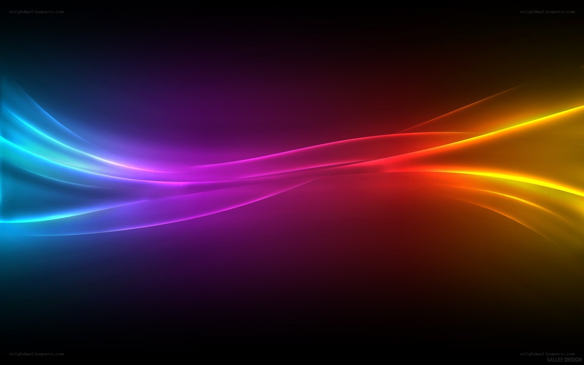 Colorful light waves