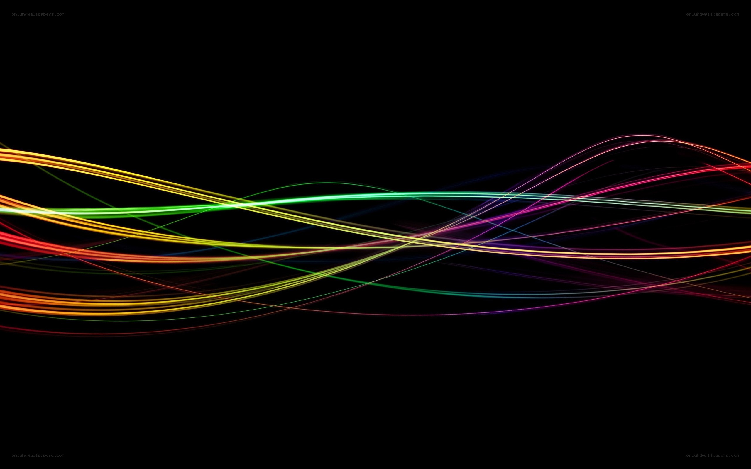 Colorful light waves