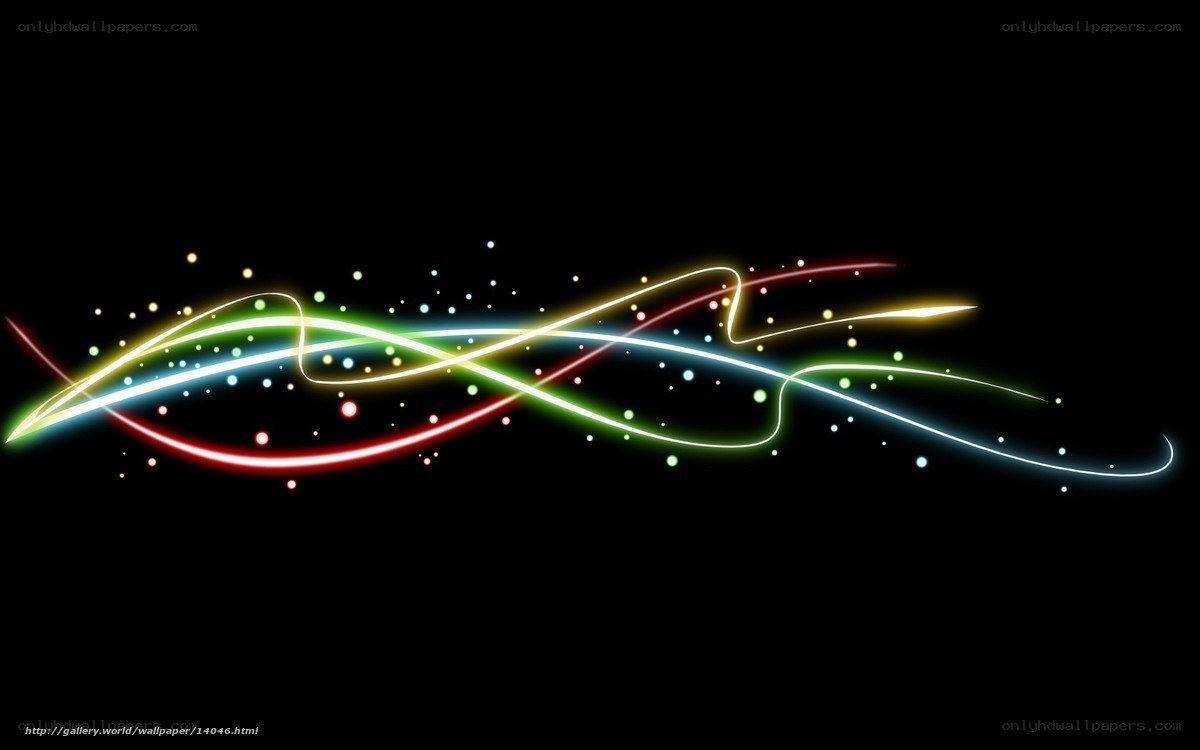 Colorful light waves