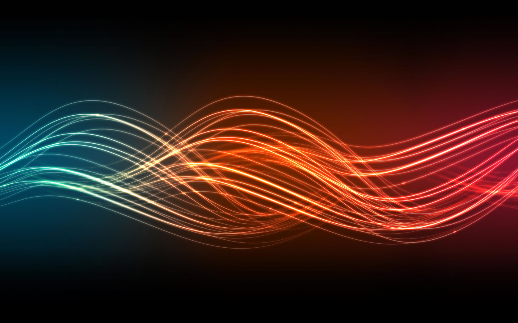 Colorful light waves