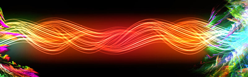 Colorful light waves