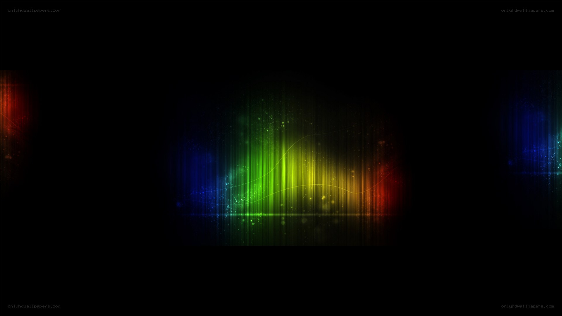 colorful light waves