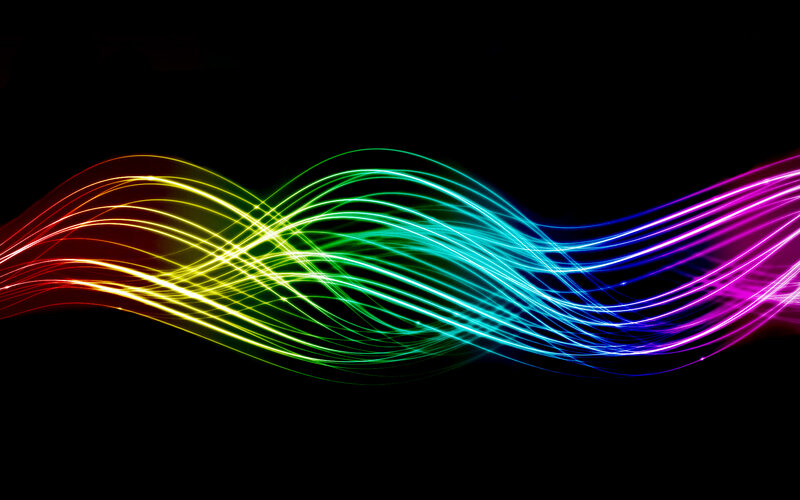 Colorful light waves