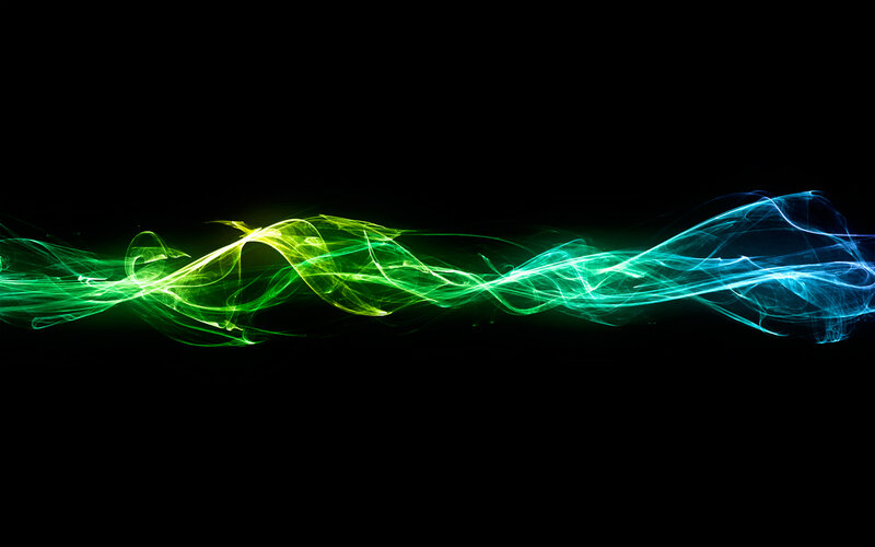 Colorful light waves