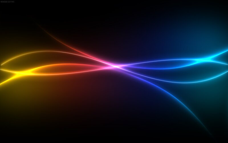 colorful light waves