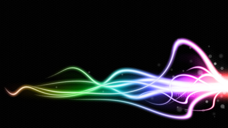 colorful light waves