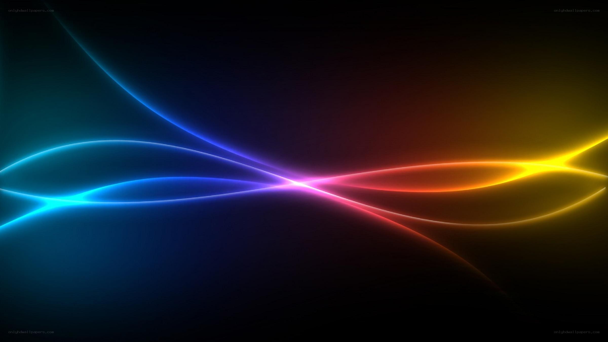 colorful light waves