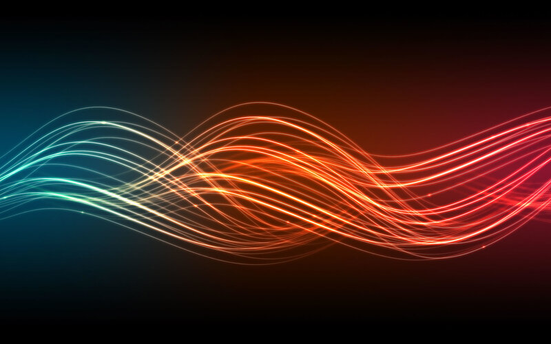 Colorful light waves