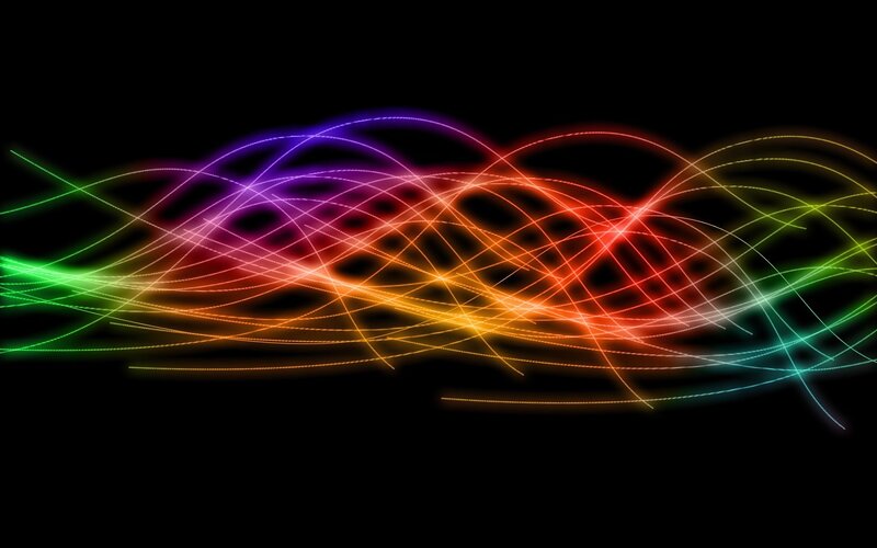 colorful light waves