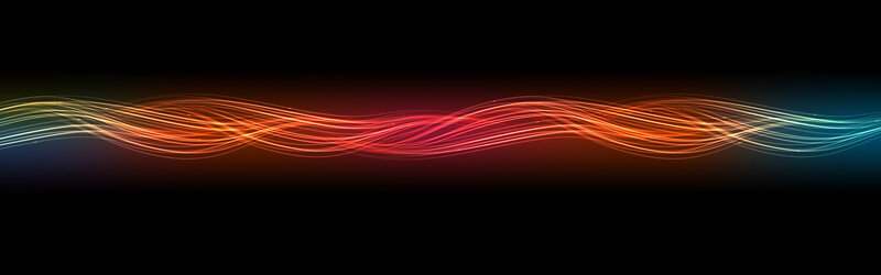 colorful light waves