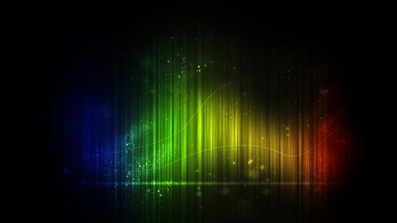 Colorful light waves