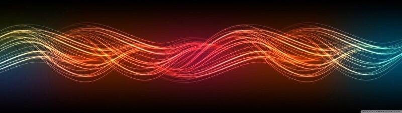 colorful light waves