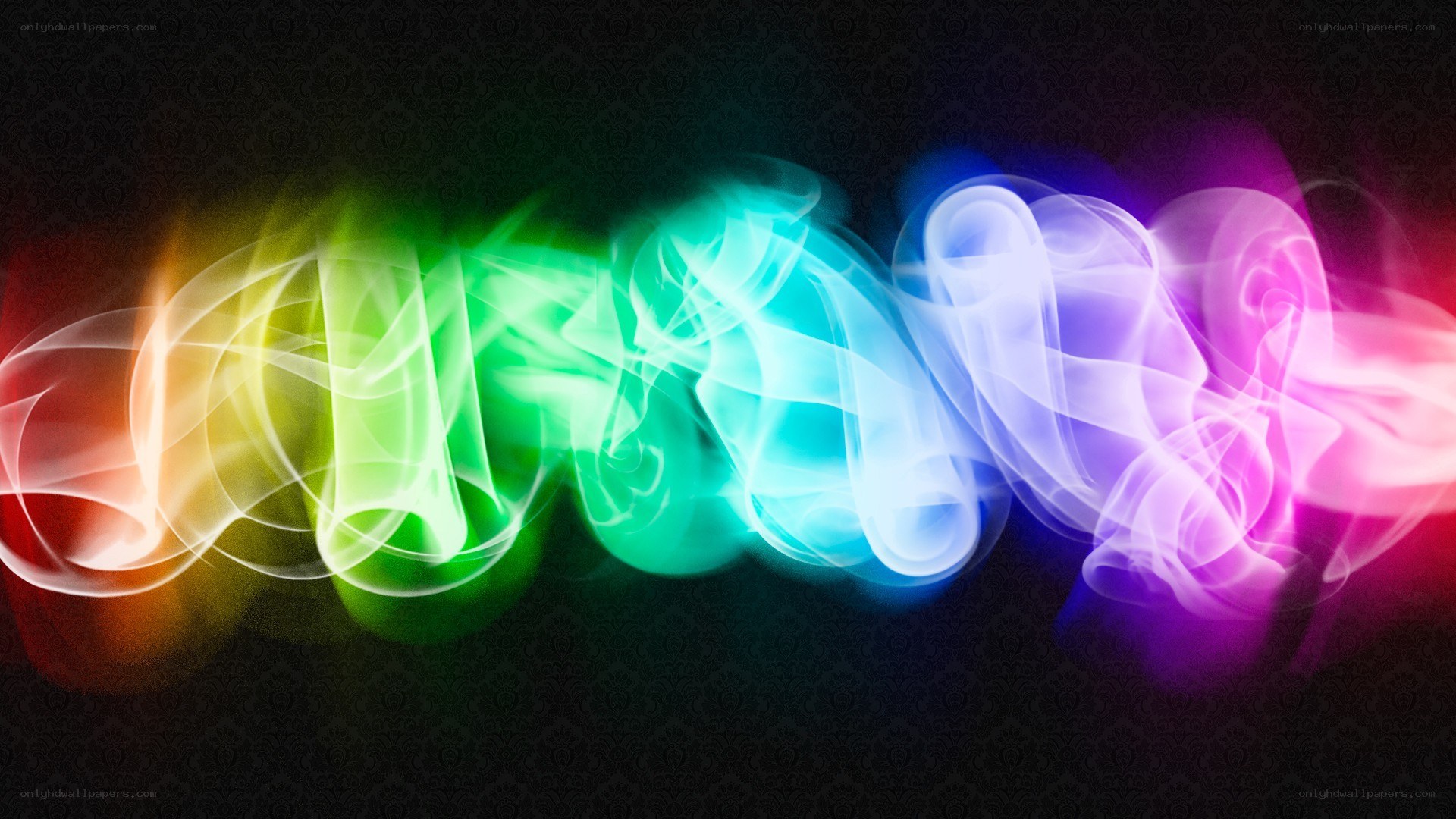colorful light waves