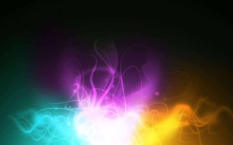 colorful light waves