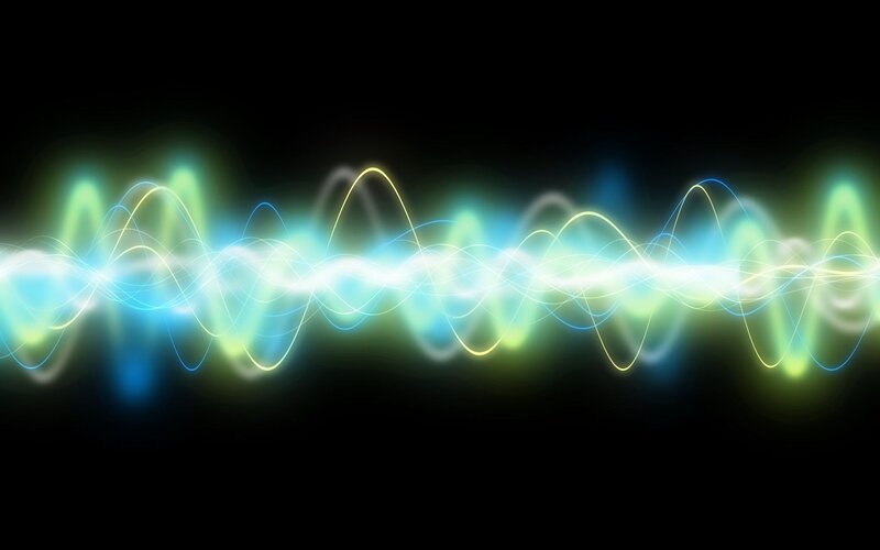 colorful light waves
