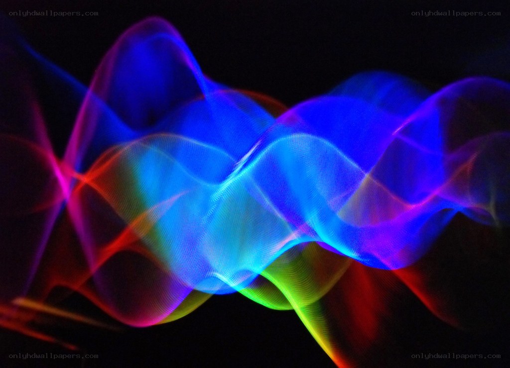 Colorful light waves