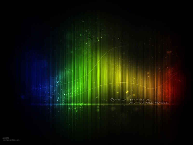 colorful light waves