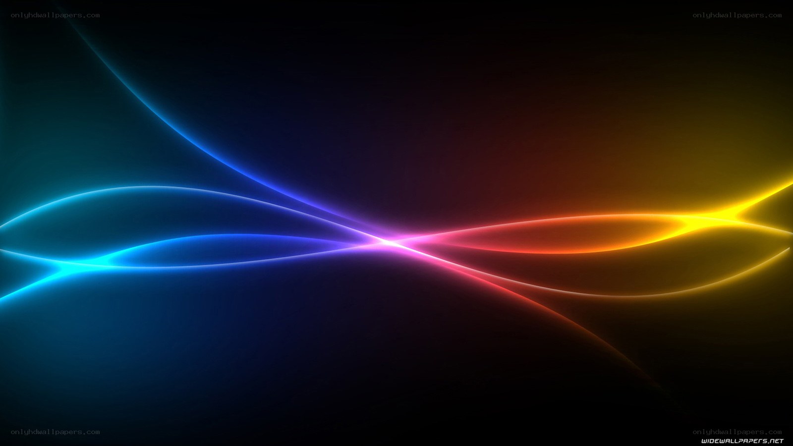 Colorful light waves abstract