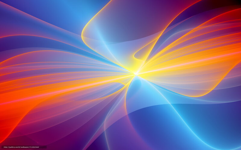 Colorful Light Waves — Blue, Dynamic, Abstract, Colors