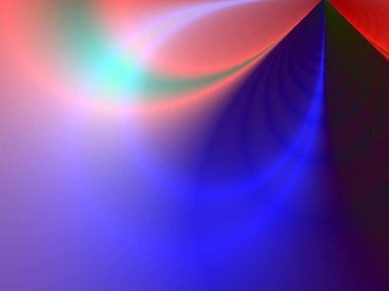 Colorful Light Waves — Blue, Dynamic, Abstract, Curves