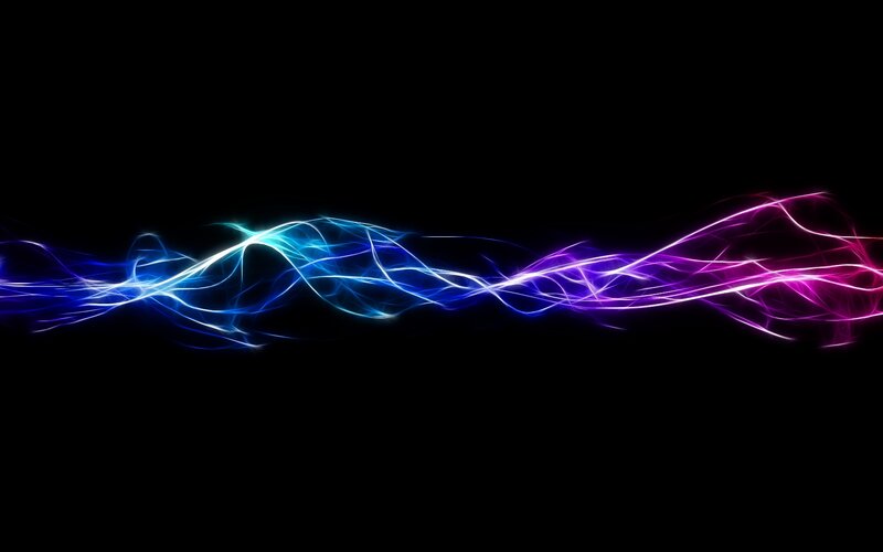 Colorful Light Waves — Blue, Dynamic, Abstract, Energy