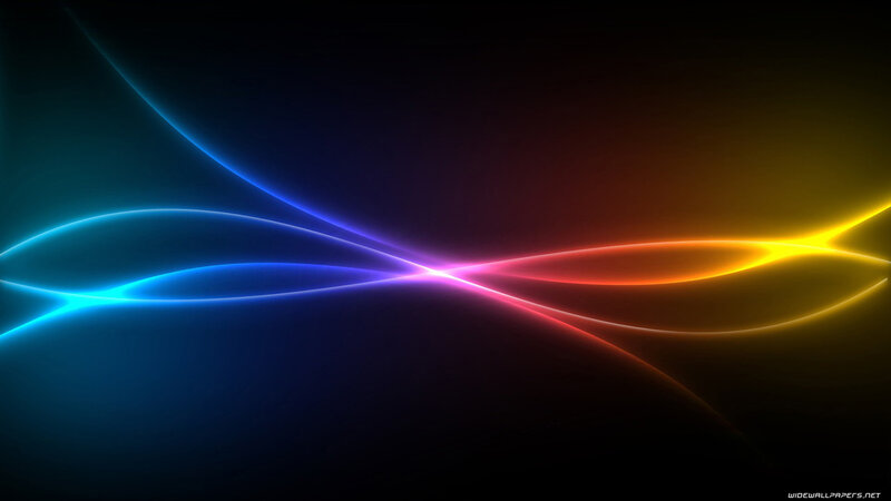 Colorful Light Waves — Blue, Dynamic, Abstract, Glow