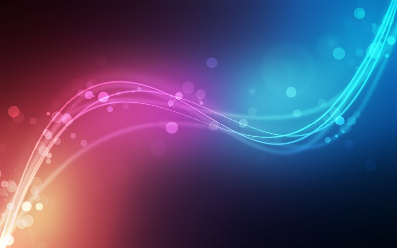 Colorful Light Waves — Blue, Dynamic, Abstract, Light Trails