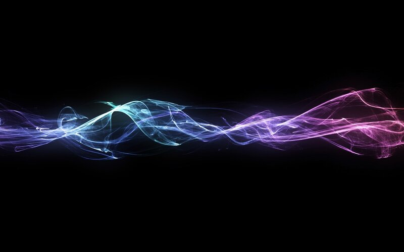 Colorful Light Waves — Blue, Dynamic, Abstract, Smoke, Wave