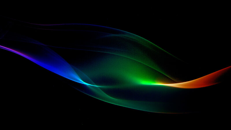 Colorful Light Waves — Blue, Serene