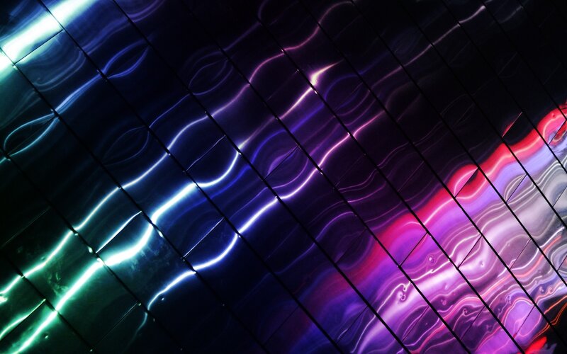 colorful light waves on tiles